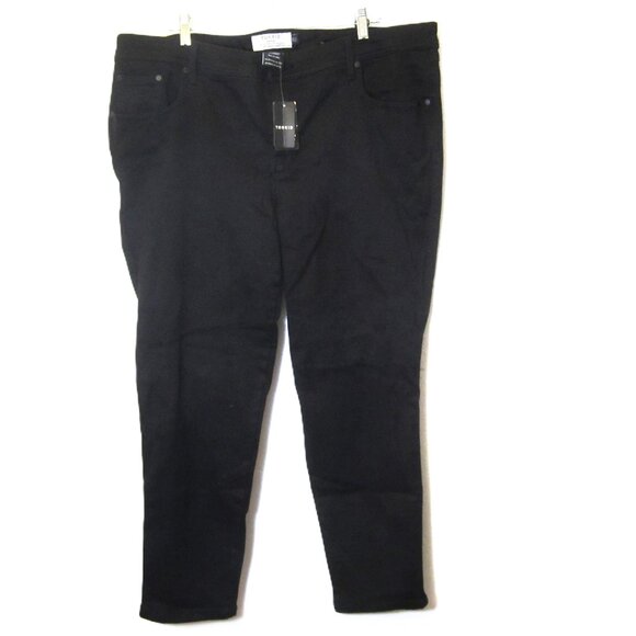 Torrid NEW Jeans Plus Size 24 Short 24S Luxe Skinny Black Stretch Denim Mid Rise - Picture 1 of 9